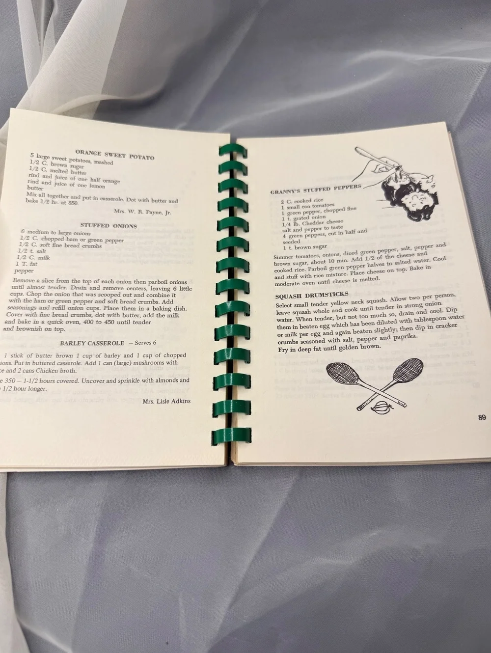 Cabbage Patch Famous Kentucky Recipes Cookbook 1972 Spiral Community Cookbook